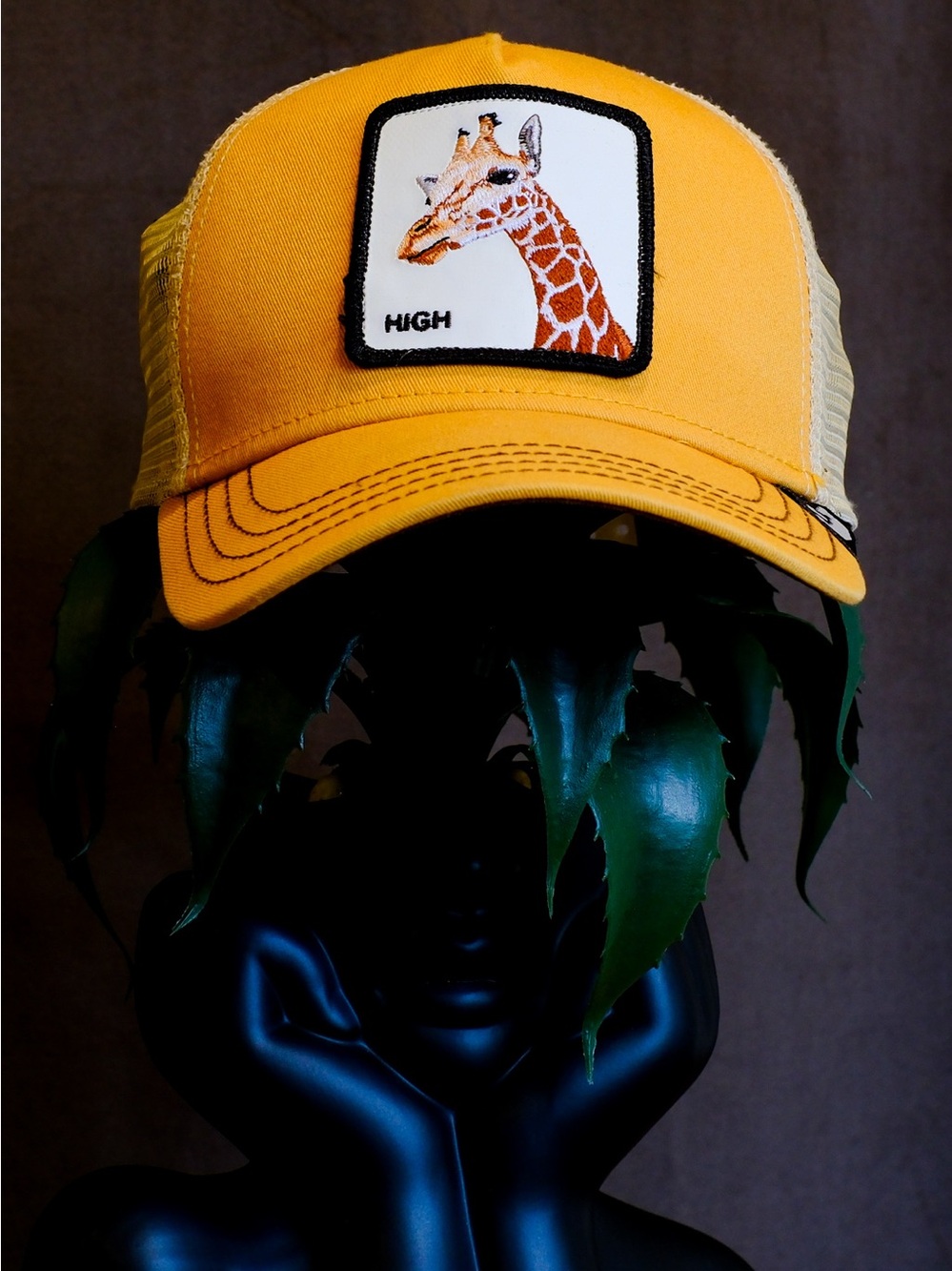 Goorin Bros Yellow Giraffe Patch Trucker Hat